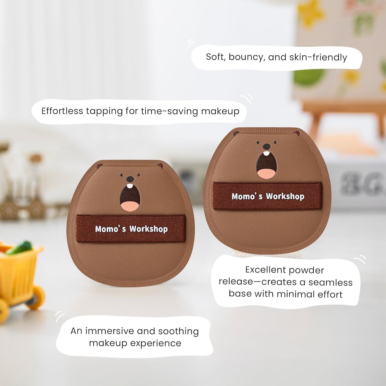 Esponjas de Maquillaje Rubycell 2PCS - Taller de Momo, Suaves y Reutilizables