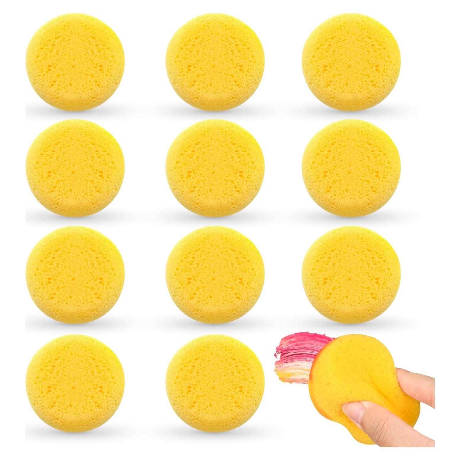 12 Esponjas de Cerámica LIBERHAUS 7.1 cm para Pintura y Limpieza