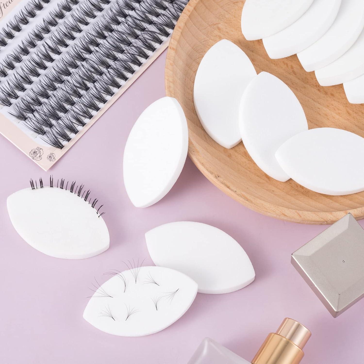 Esponjas de Práctica OIIKI 60 Pcs para Extensiones de Pestañas