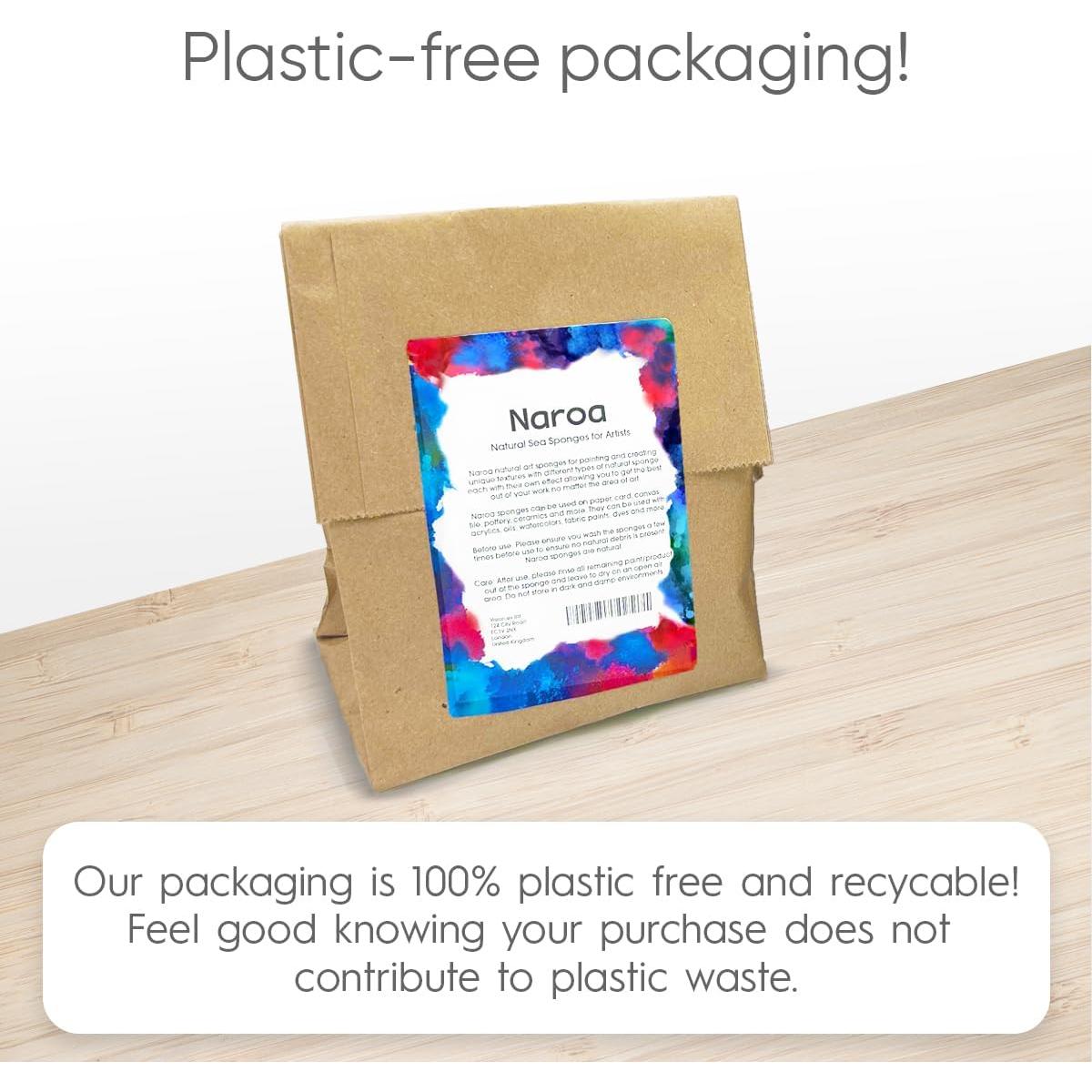 Esponjas Marinas Naturales Naroa 2 Paquete para Pintura