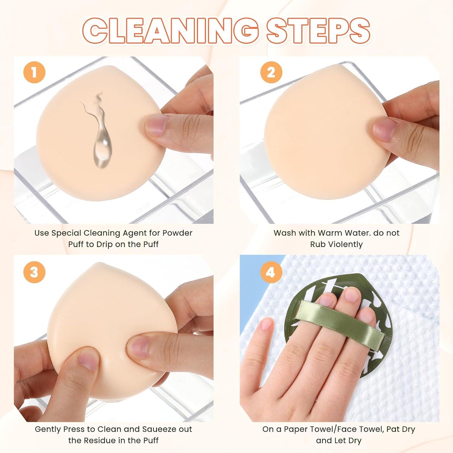 Set de 6 Esponjas de Maquillaje BOHUIZ Grande para Base y Corrector