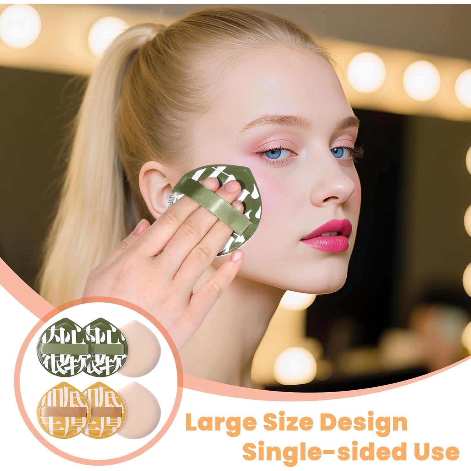 Set de 6 Esponjas de Maquillaje BOHUIZ Grande para Base y Corrector