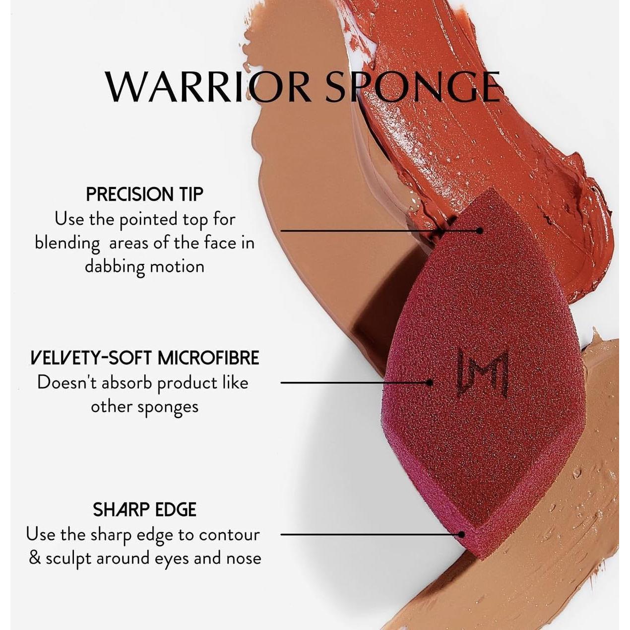 Esponja de Maquillaje Natasha Moor Guerrera - Microfibra Vegana