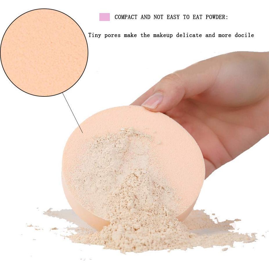 Esponjas de Maquillaje Redondas Grandes MyOnly - 3 Piezas