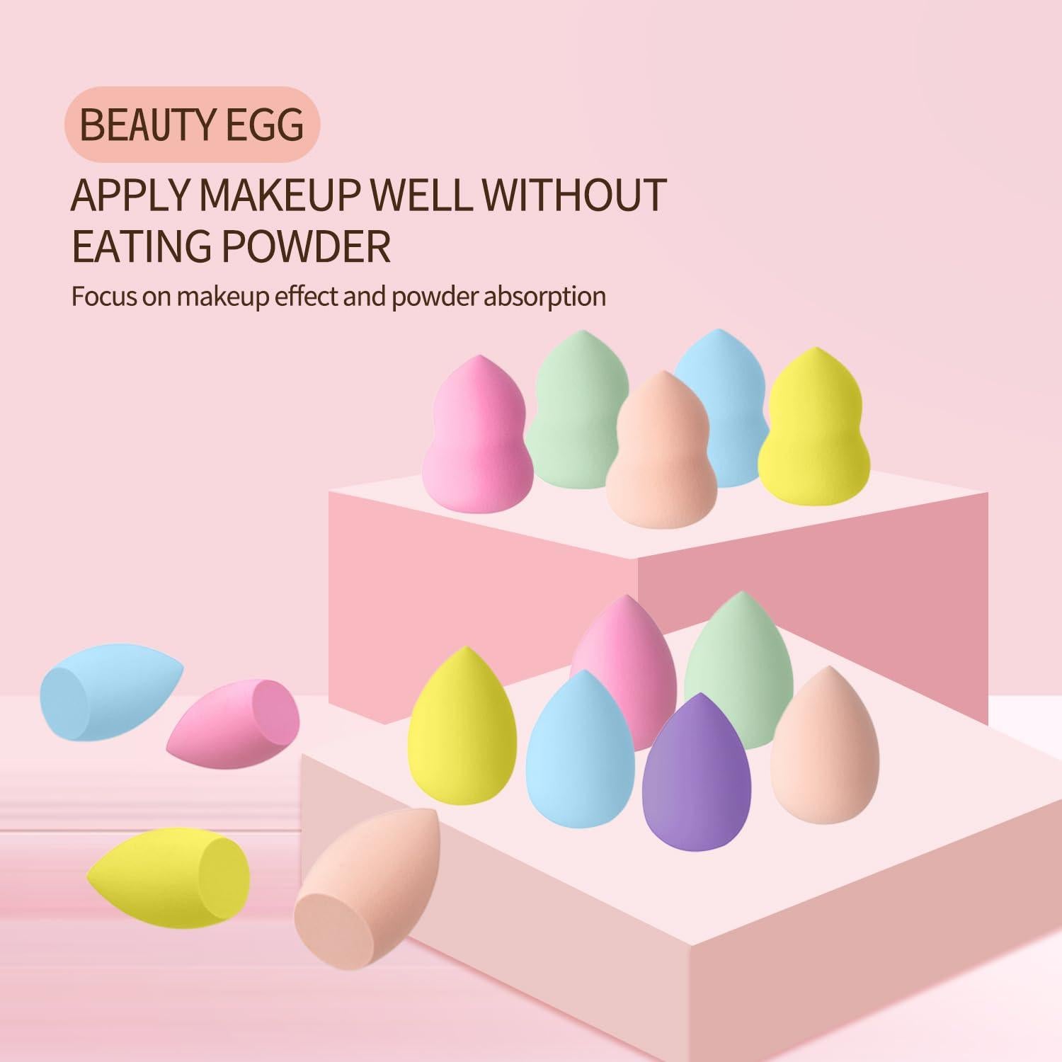 Juego de 30 Esponjas de Maquillaje QSdywlyd - Suaves y Reutilizables