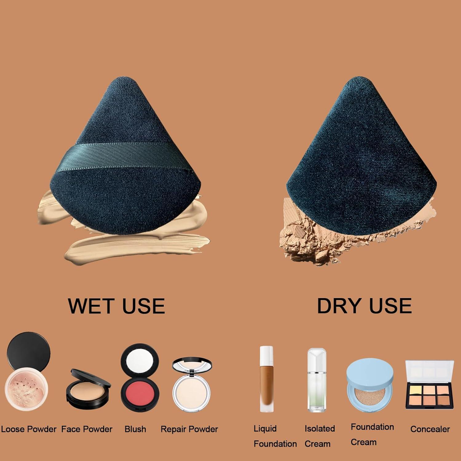 Set de 9 Esponjas de Maquillaje Triangulares MHHPL - Reutilizables