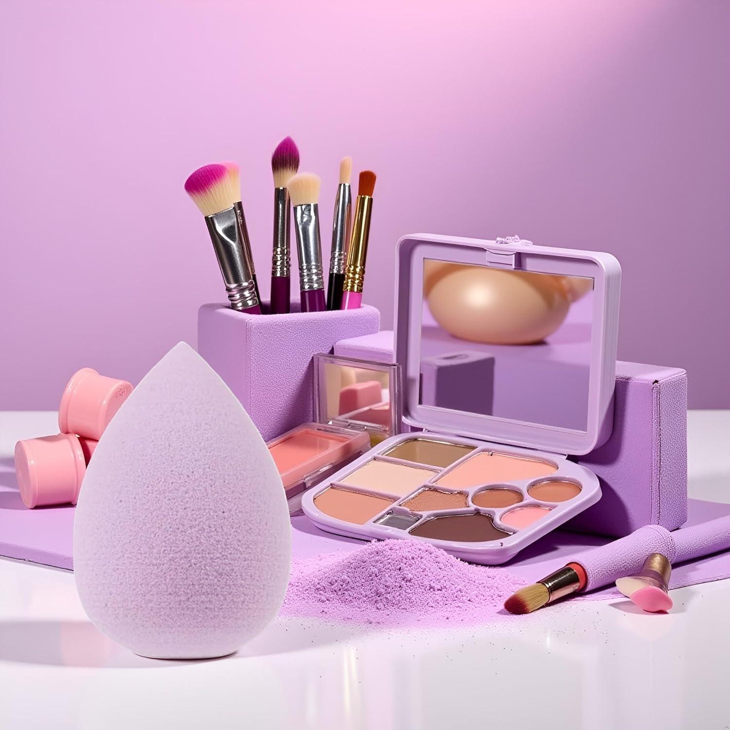 Juego de 6 Esponjas de Maquillaje Mini Dreamxue Moradas