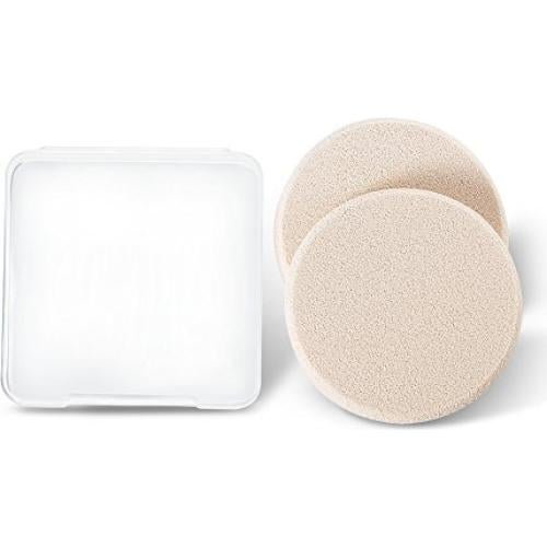 Esponjas de Maquillaje Redondas OWLFAVO 2 Pcs con Estuche