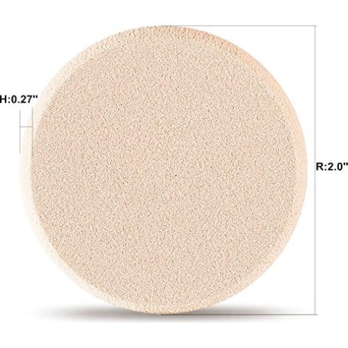 Esponjas de Maquillaje Redondas OWLFAVO 2 Pcs con Estuche