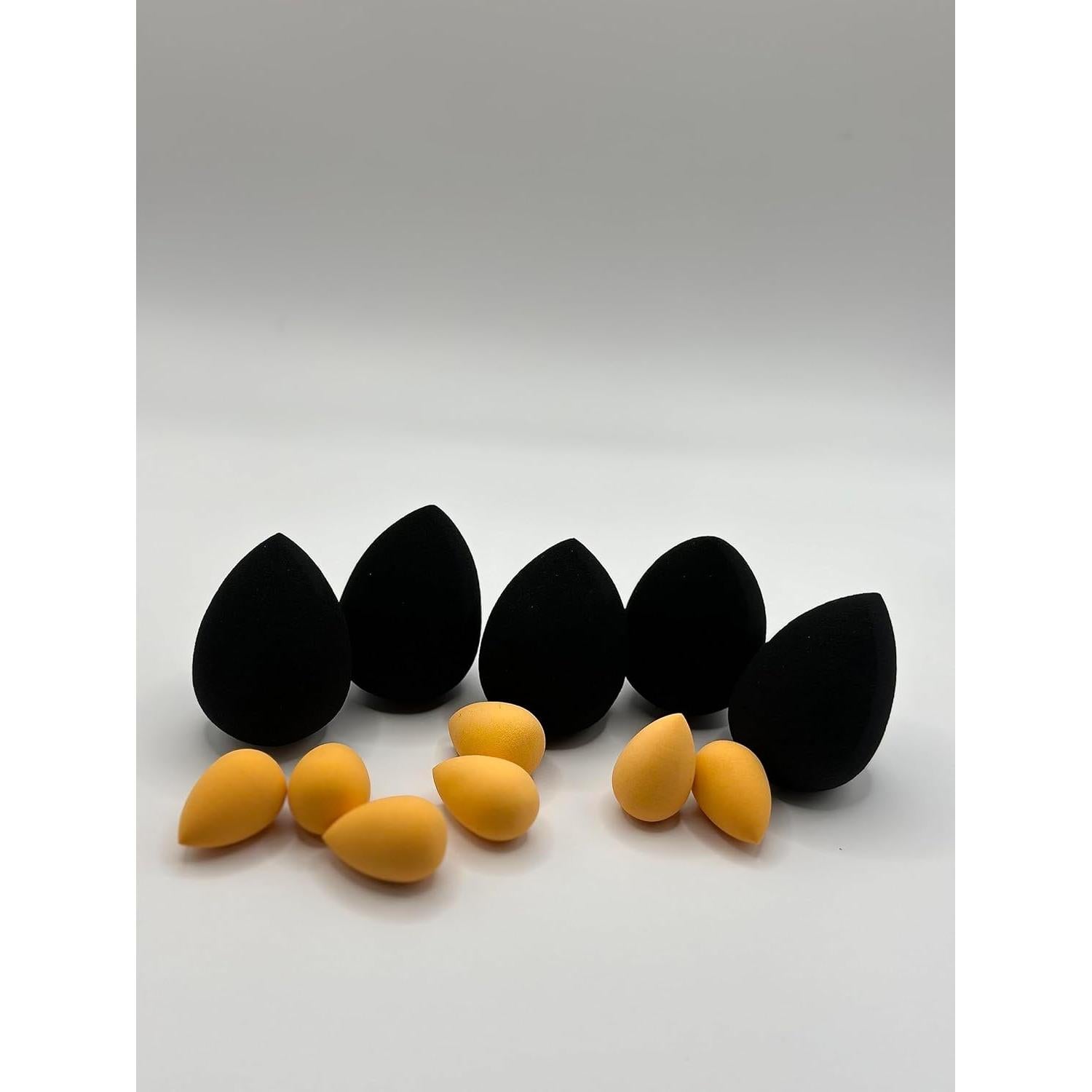 Esponja de Maquillaje Real Techniques Naranja y Negra - 12 Piezas