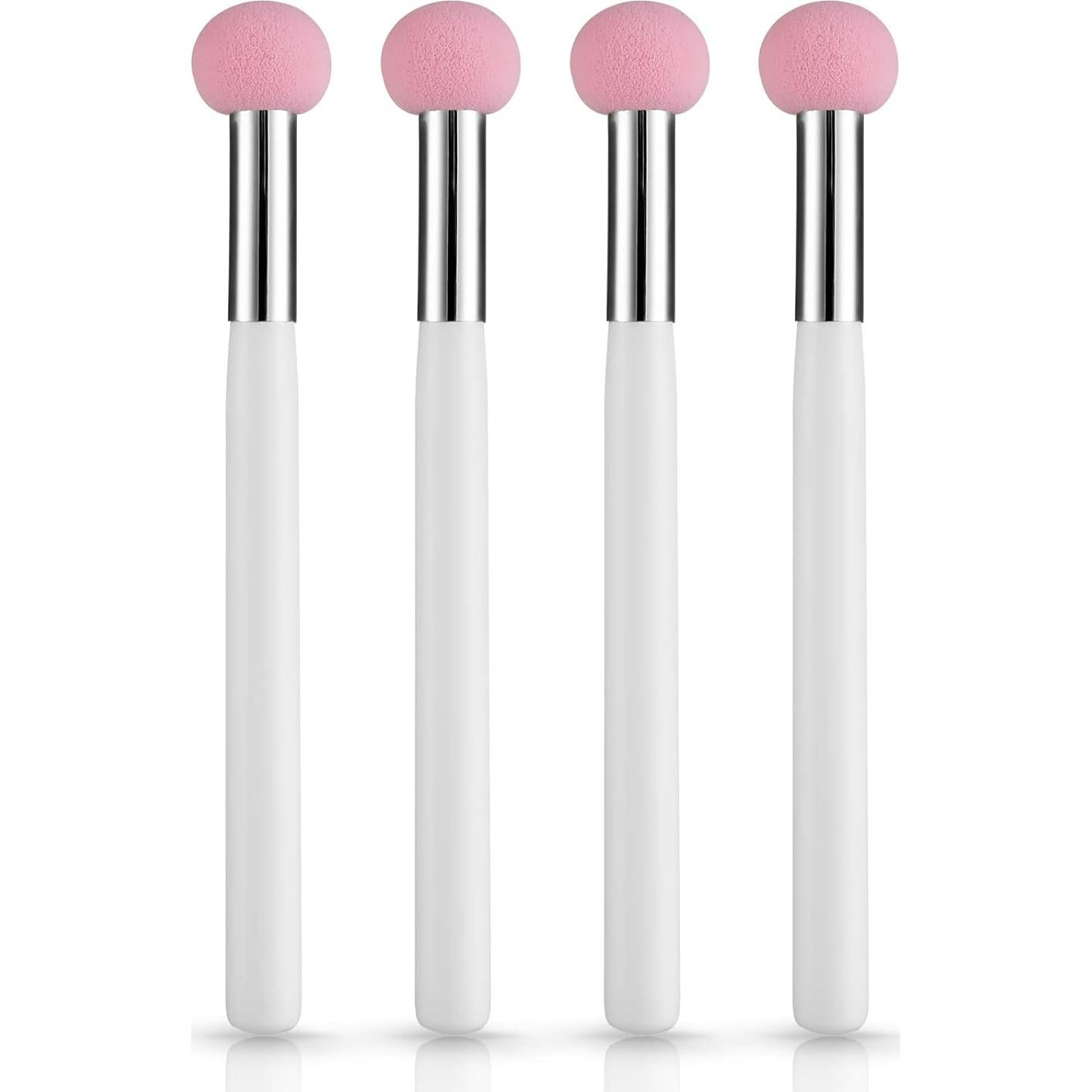 Set de Brochas de Maquillaje Sibba 4 PCS - Polvo, Rubor, Contorno