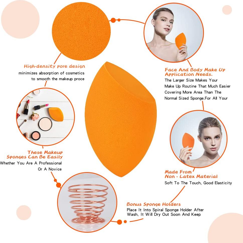 Esponja de Belleza Grande ZerzSemp 11cm Jumbo para Maquillaje