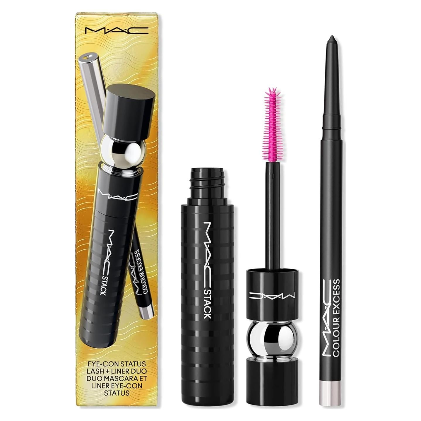 Set de Ojos MAC Eye-Con: Pestañas y Delineador, 2 Piezas