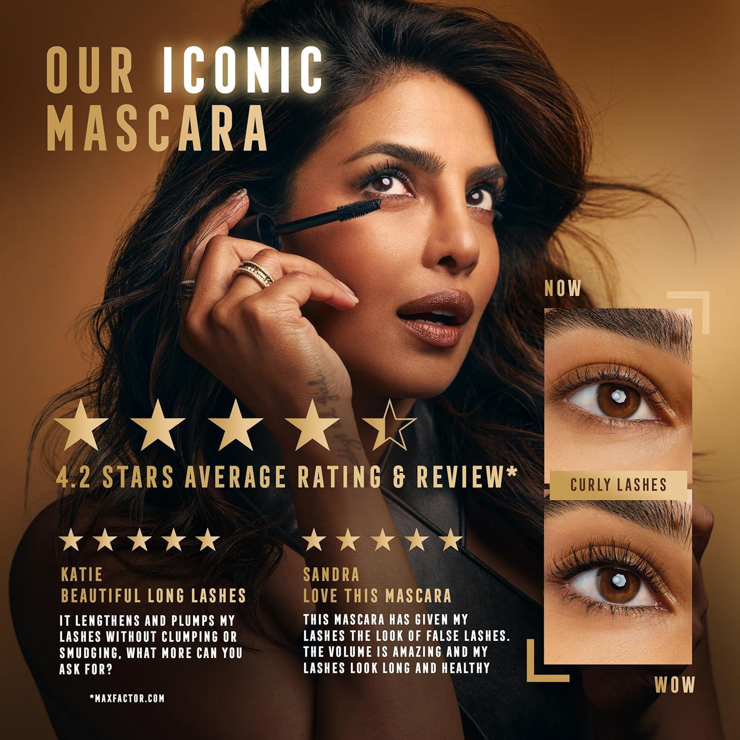 Máscara de Pestañas Postizas Max Factor 11.34g Marrón Negro