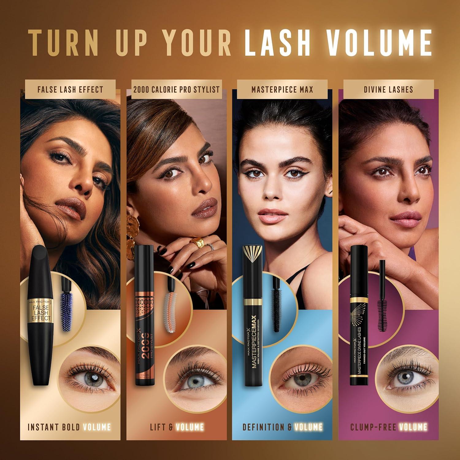 Máscara de Pestañas Postizas Max Factor 11.34g Marrón Negro