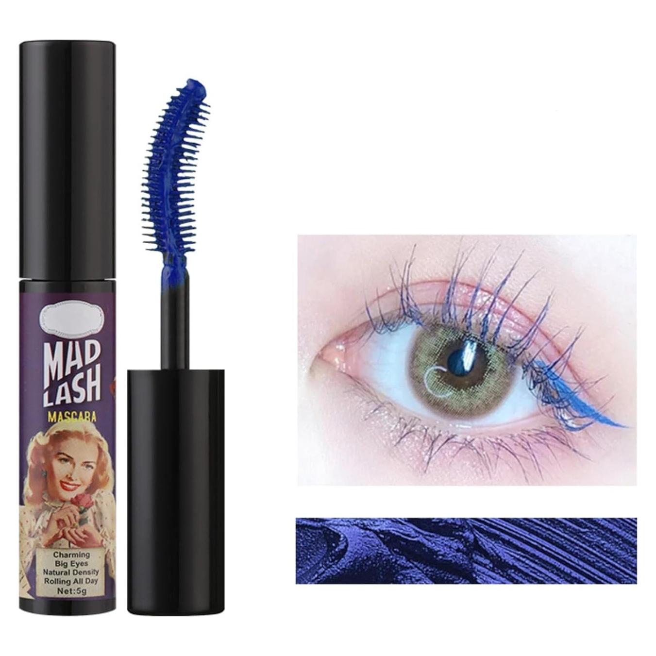 Máscara de Pestañas Mad Lash Azul 5g - Larga Duración y Volumen
