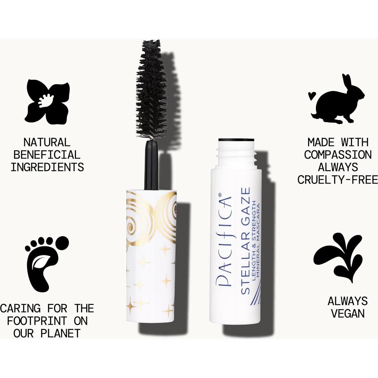 Mini Mascara Stellar Gaze Pacifica - Negro Supernova 4g