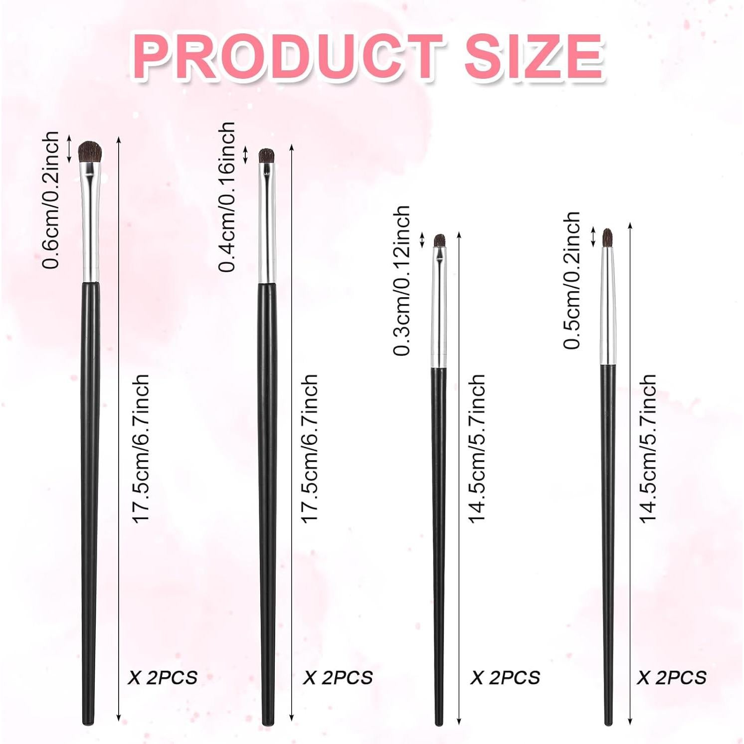 Juego de 8 Pinceles de Maquillaje para Ojos Yuanan