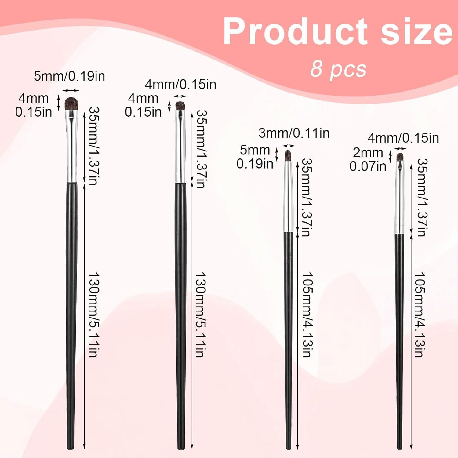 Juego de 8 Brochas de Maquillaje para Ojos FdcZeyxior