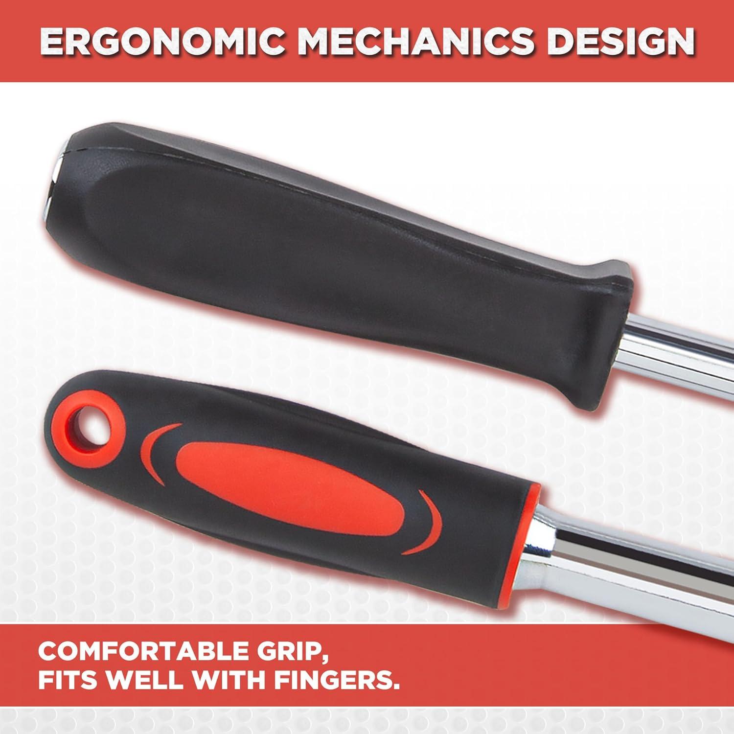 Juego de Llave de Carraca 53 Piezas CARTMAN con Estuche