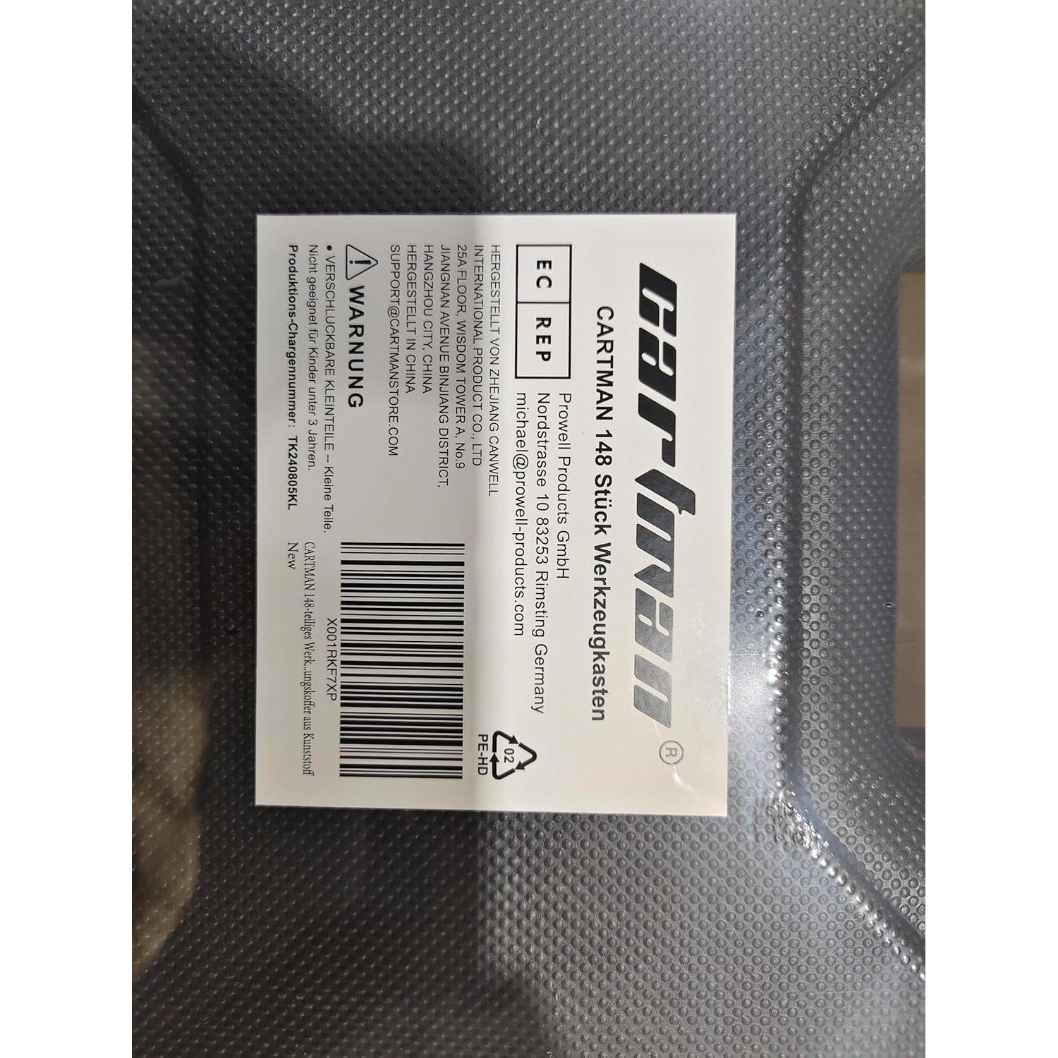 Juego de Llave de Carraca 53 Piezas CARTMAN con Estuche