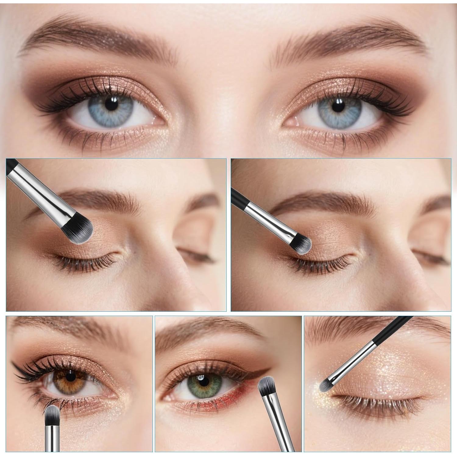 Juego de 7 Pinceles para Maquillaje de Ojos Skrfren