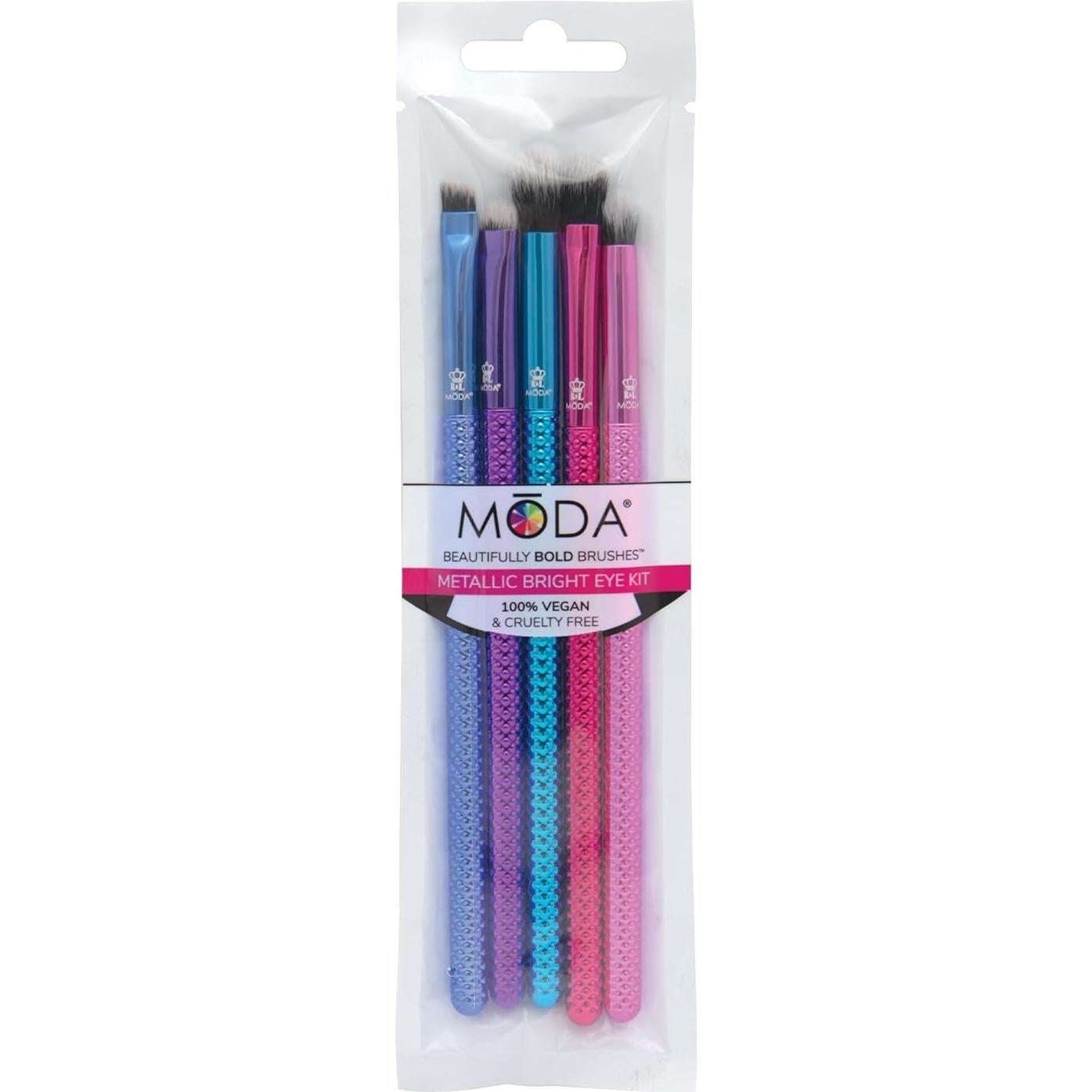 Kit de Brochas de Maquillaje para Ojos MODA 5 Piezas Deluxe