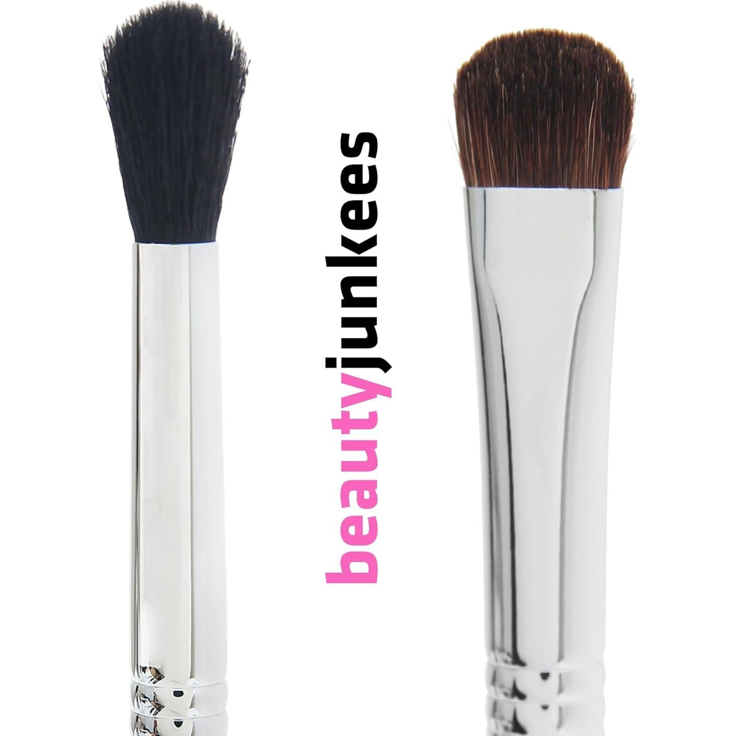 Juego de Brochas de Maquillaje Beauty Junkees Doble Punta
