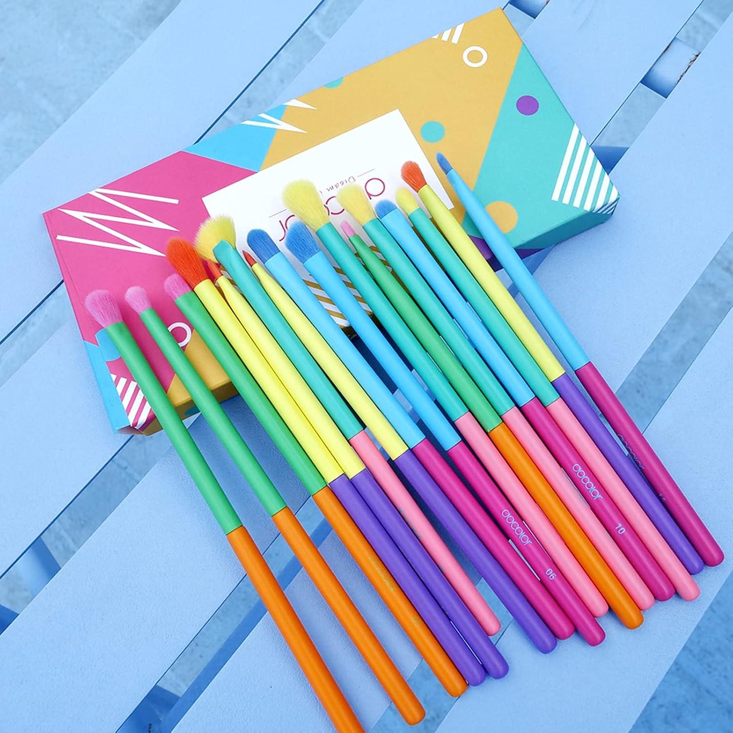 Docolor Conjunto de 16 Pinceles de Maquillaje para Ojos