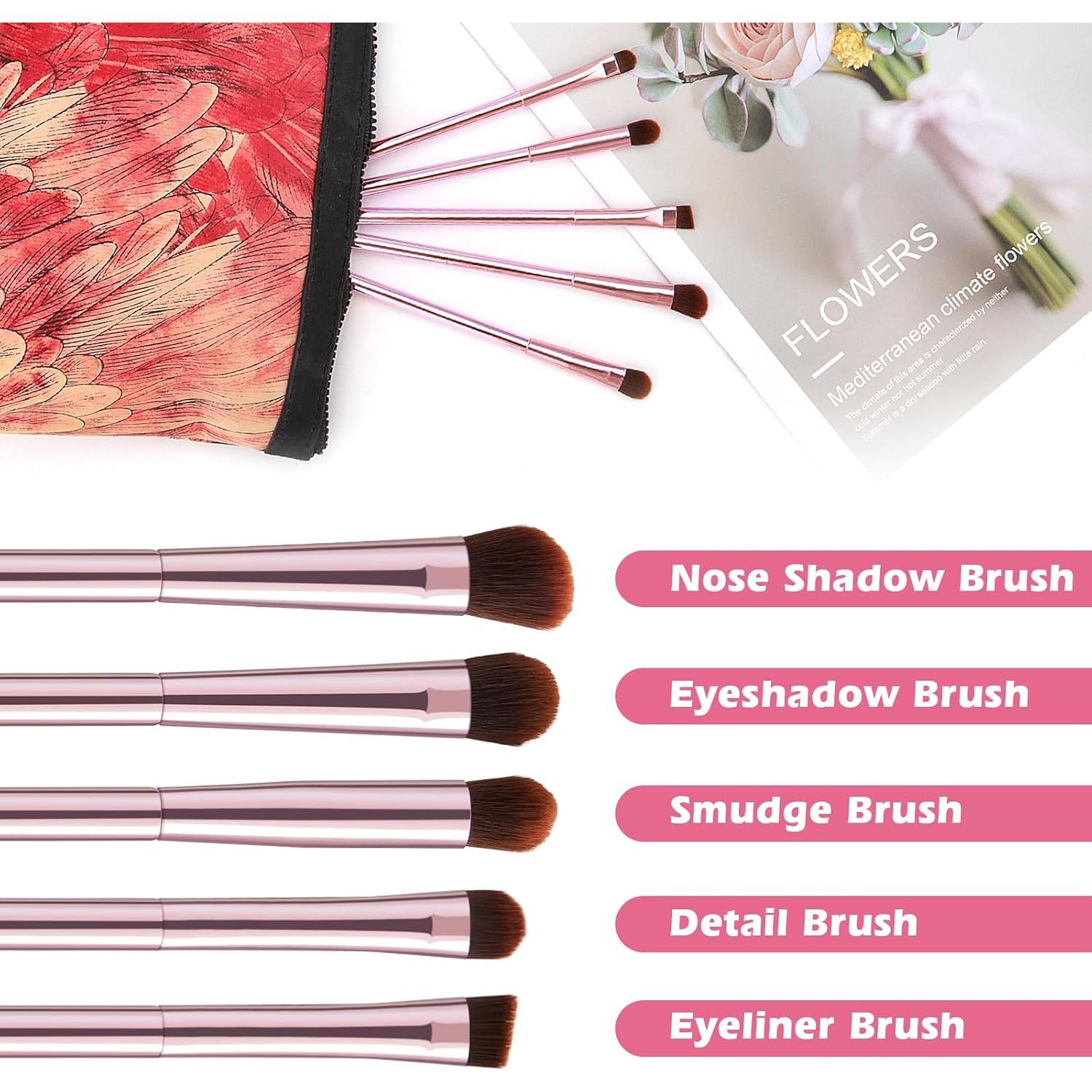 Juego de 5 Pinceles de Maquillaje Profesional Wuyang - Ojos