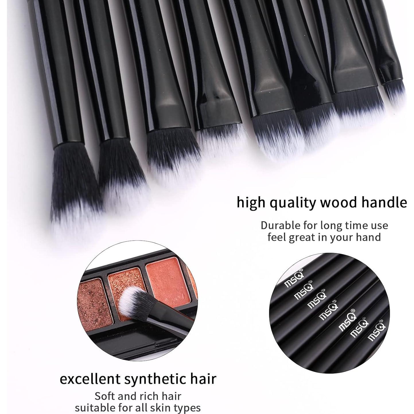 Juego de Brochas de Maquillaje para Ojos MSQ 8 Piezas