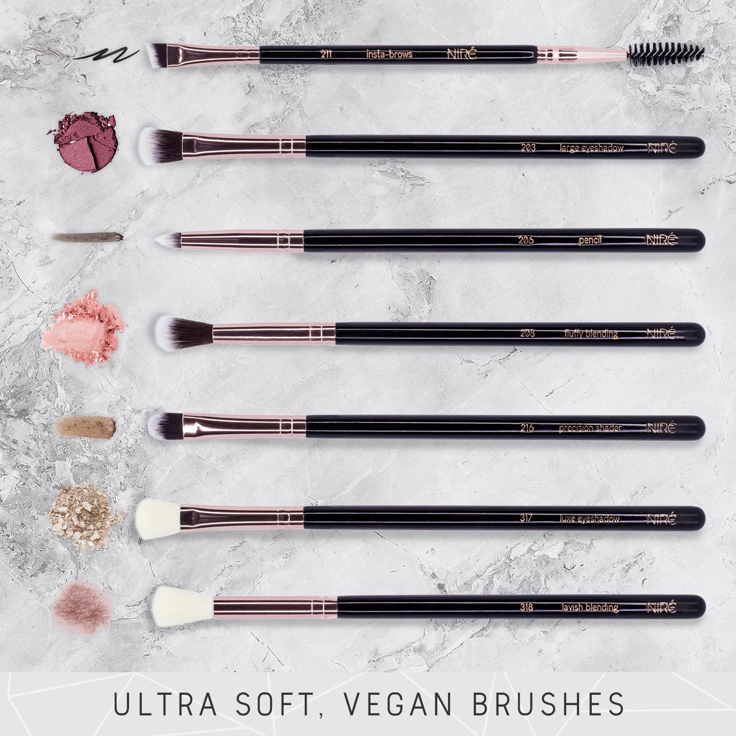 Set de Brochas de Maquillaje Niré - 15 Rostro y 8 Ojos