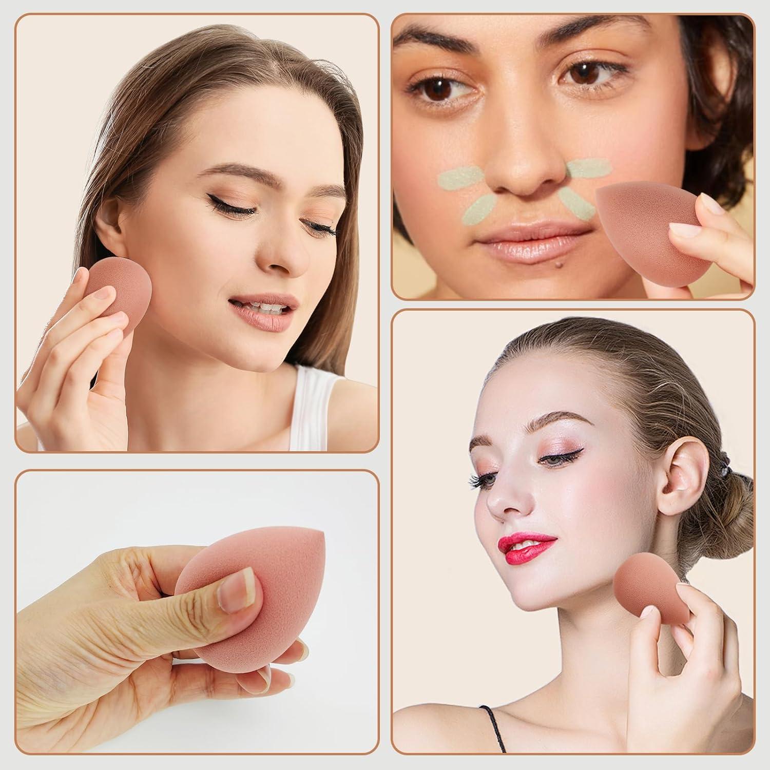 Juego de Brochas de Maquillaje NIZIYI 11 Piezas con Rizador