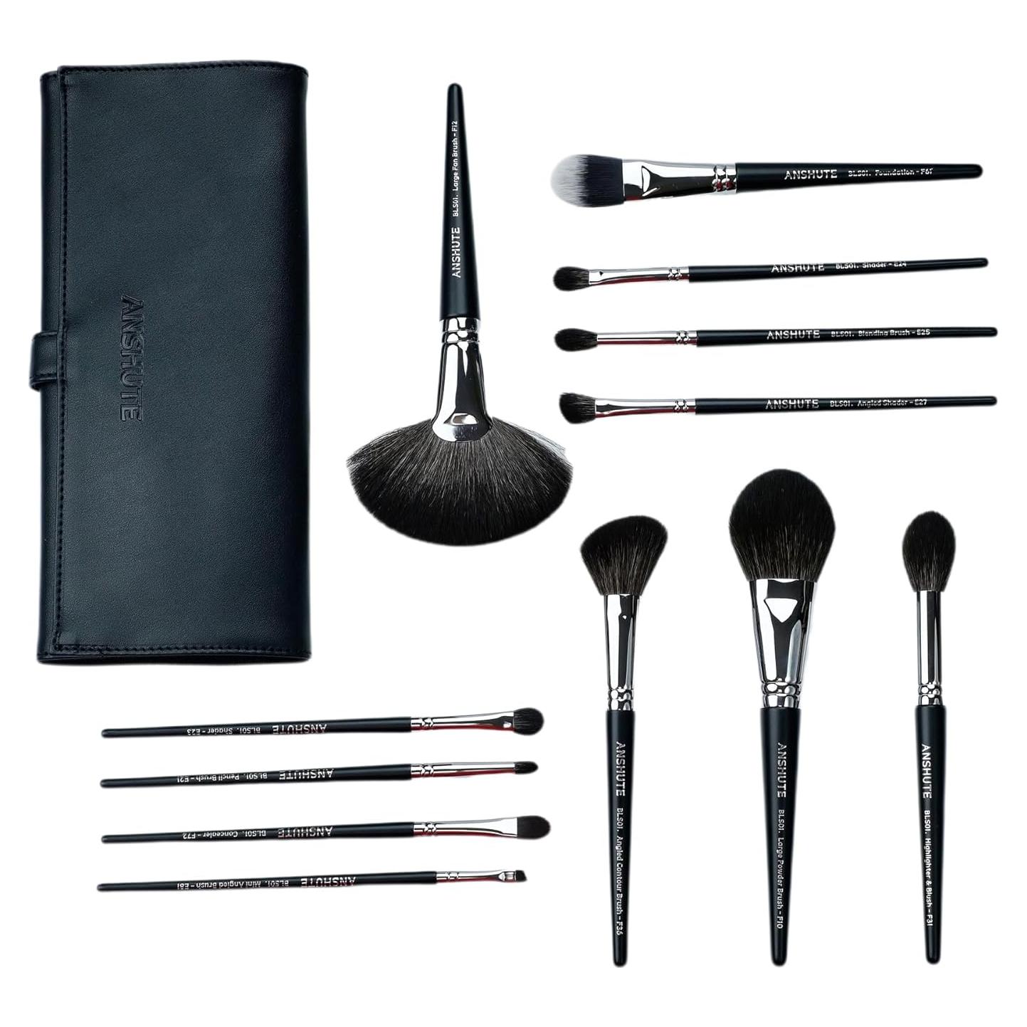 Juego de Brochas de Maquillaje Profesional Anshute 12 Piezas