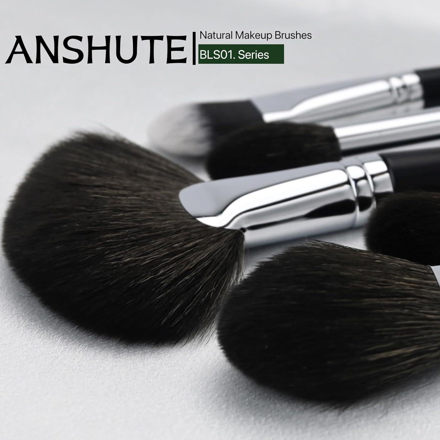 Juego de Brochas de Maquillaje Profesional Anshute 12 Piezas