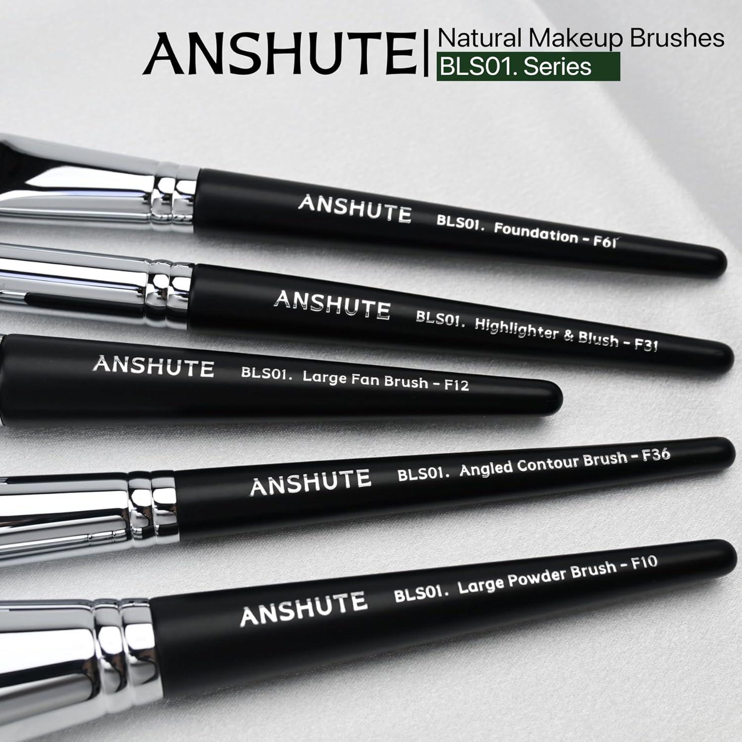 Juego de Brochas de Maquillaje Profesional Anshute 12 Piezas