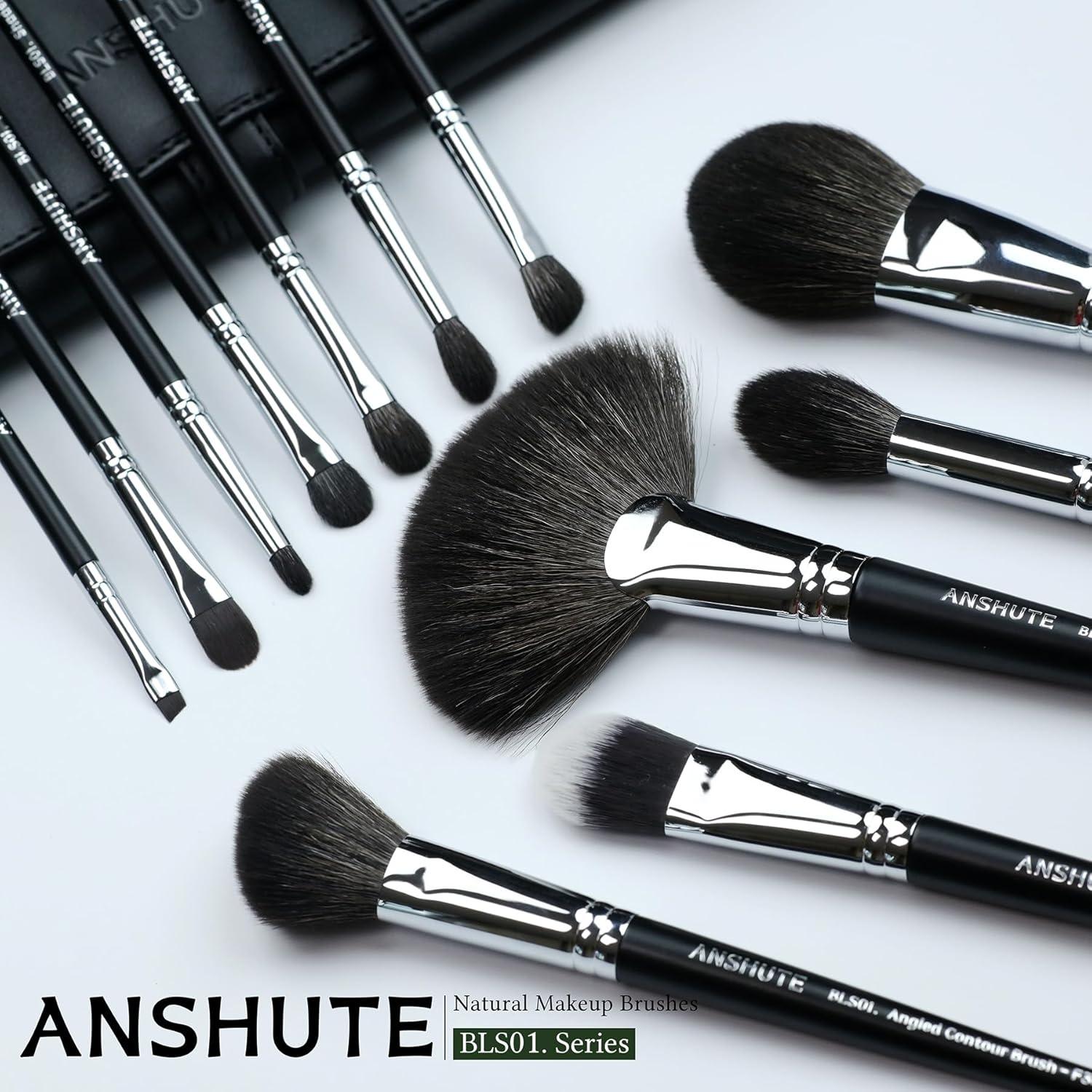 Juego de Brochas de Maquillaje Profesional Anshute 12 Piezas