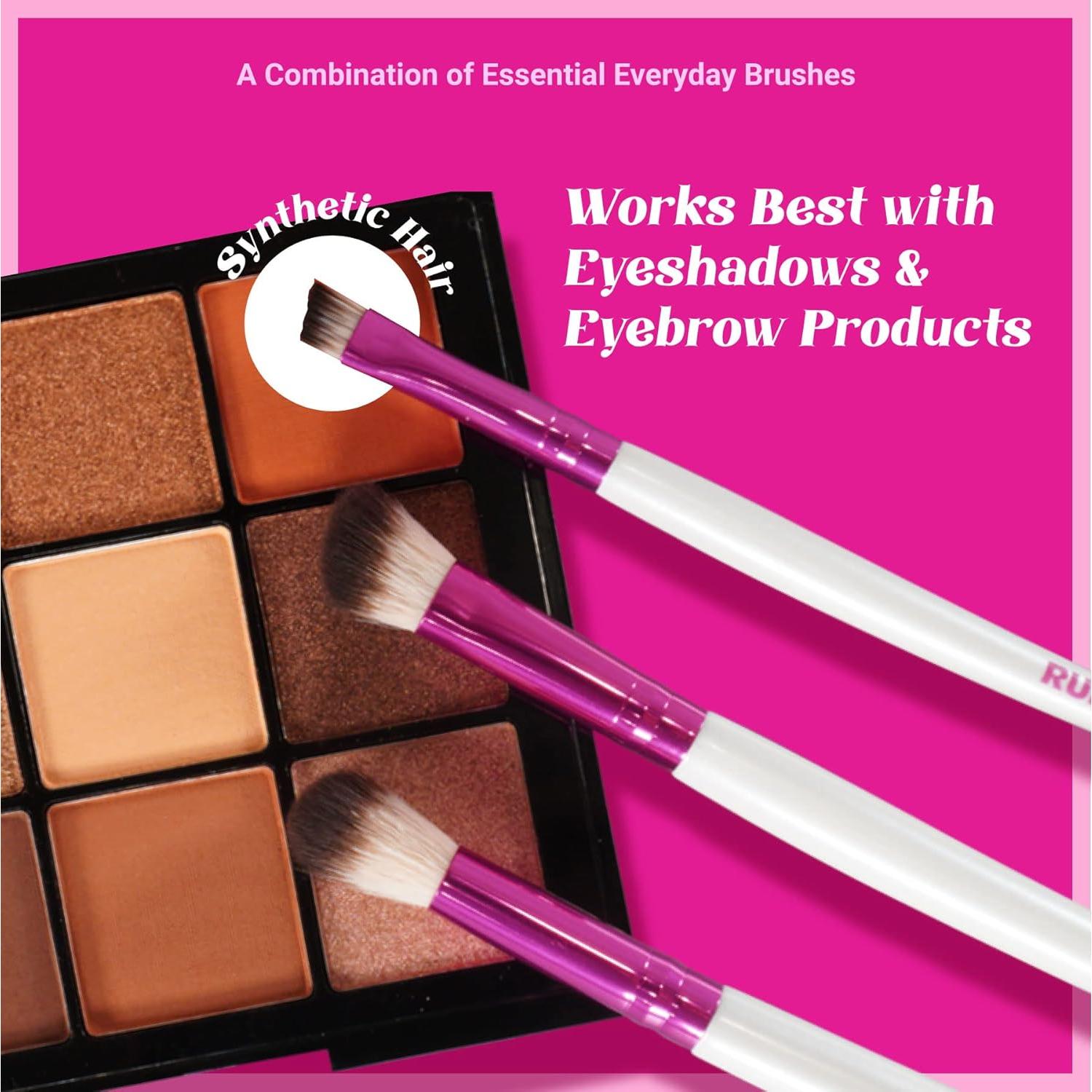 Juego de Brochas de Maquillaje Ruby Kisses 5 Piezas Viaje