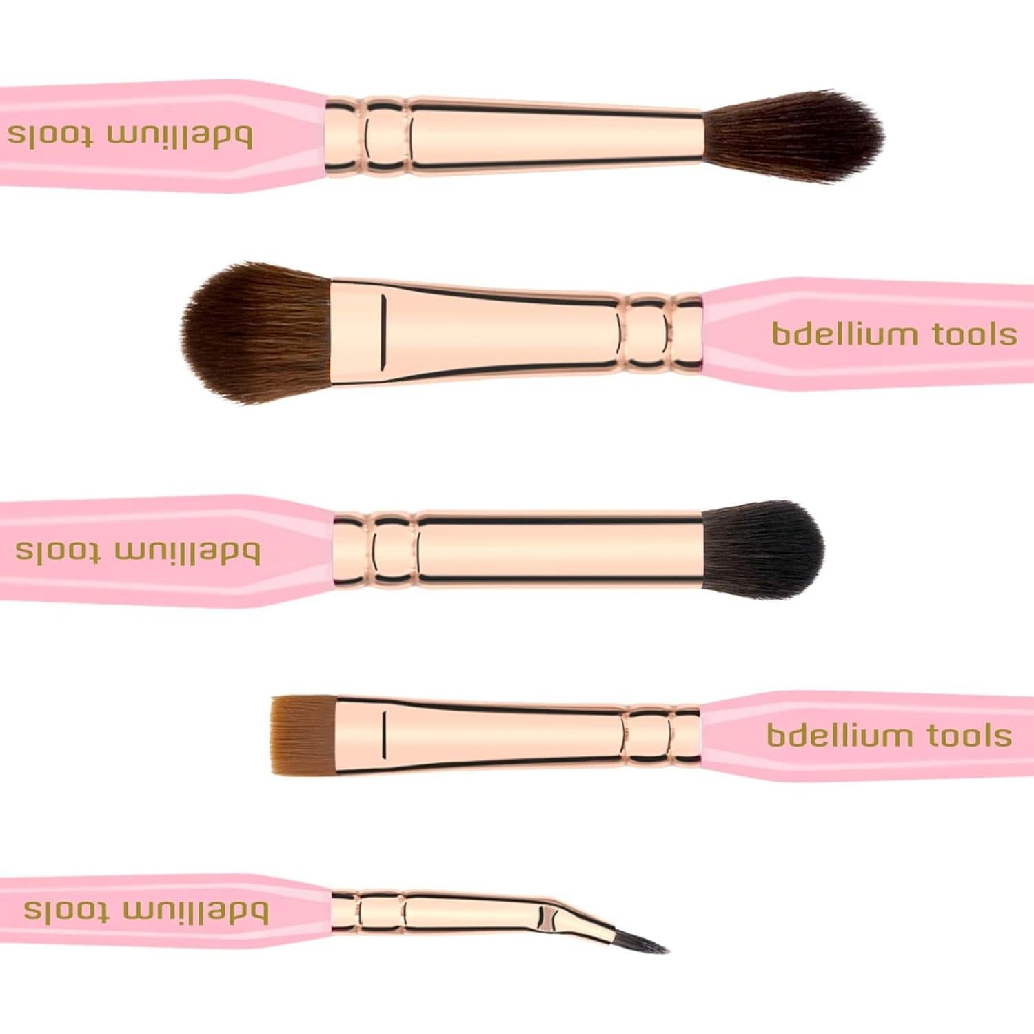 Juego de Pinceles de Maquillaje para Ojos Bdellium Tools - 5 Pcs