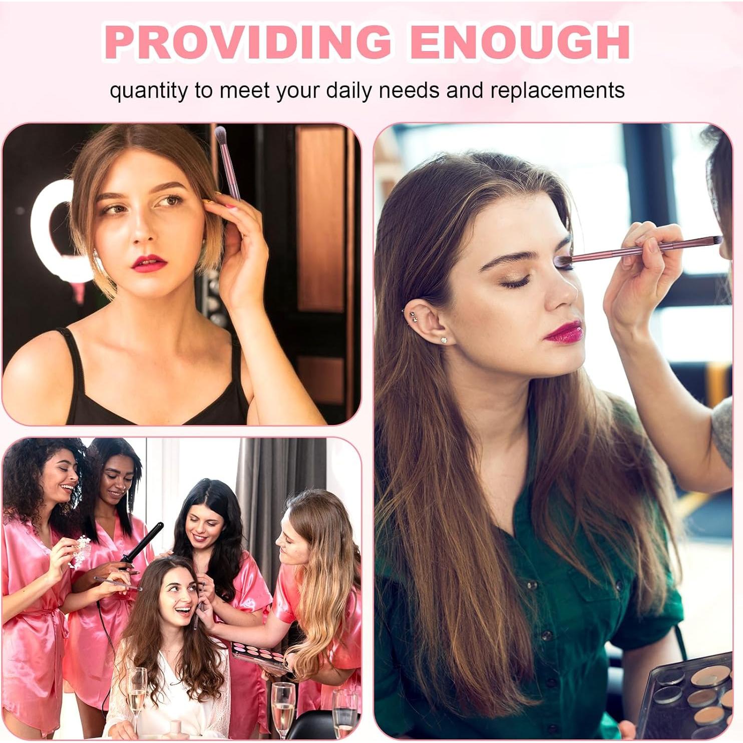 12 Brochas de Maquillaje 2 en 1 LLOUSSAK para Sombra de Ojos