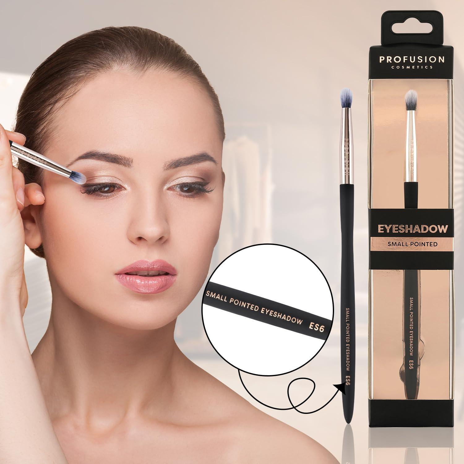 Brocha de Sombra de Ojos Sintética Profusion Cosmetics ES6 - Punta Precisa