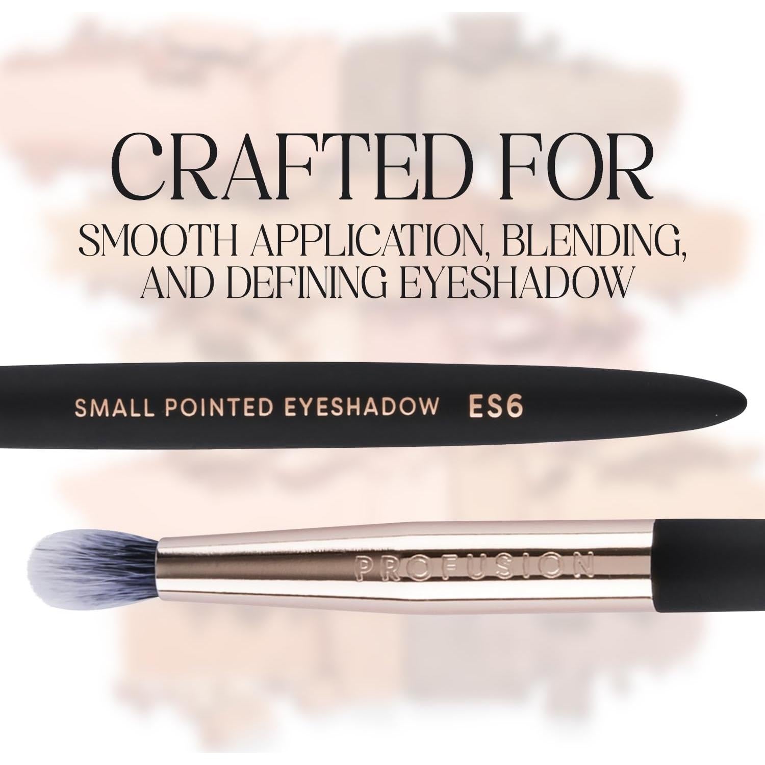 Brocha de Sombra de Ojos Sintética Profusion Cosmetics ES6 - Punta Precisa