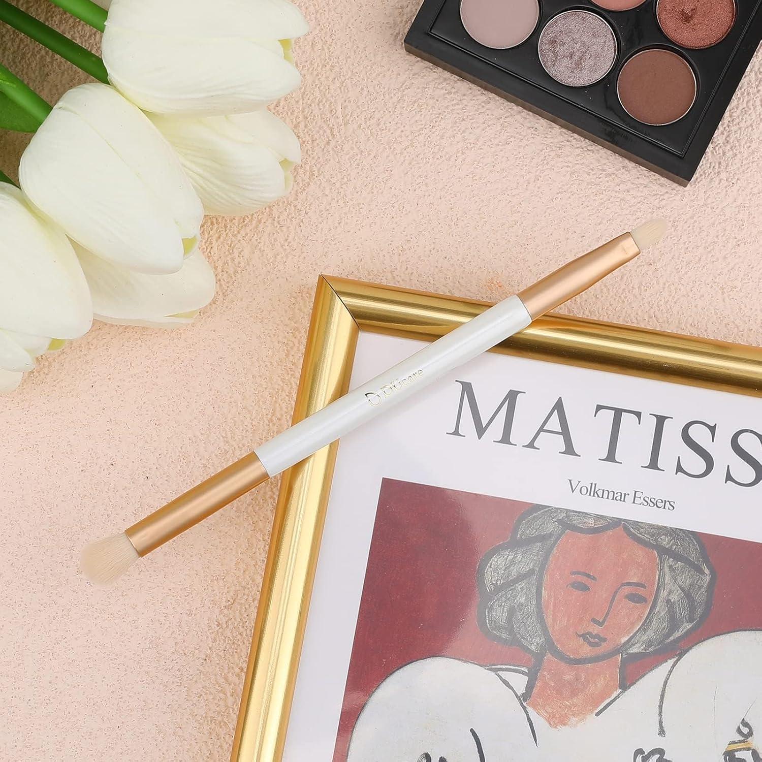 Brocha de Sombra de Ojos Doble Punta DUcare - Maquillaje Profesional