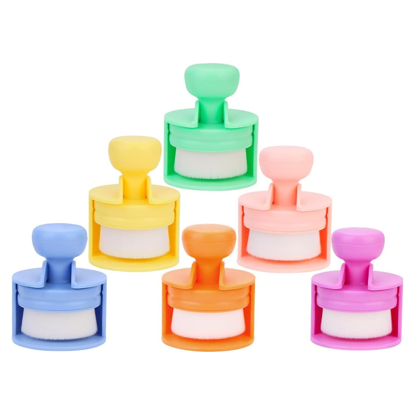 Cepillos de Mezcla de Tinta Yoseng 6 Piezas Punta Plana 3.81 cm