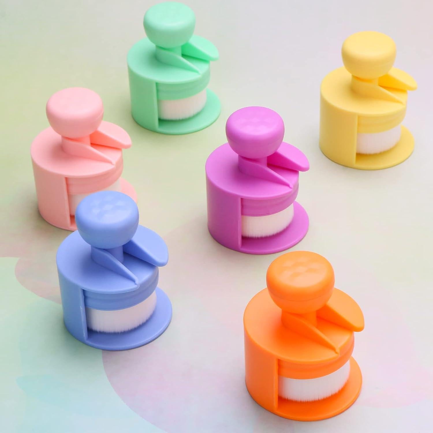 Cepillos de Mezcla de Tinta Yoseng 6 Piezas Punta Plana 3.81 cm