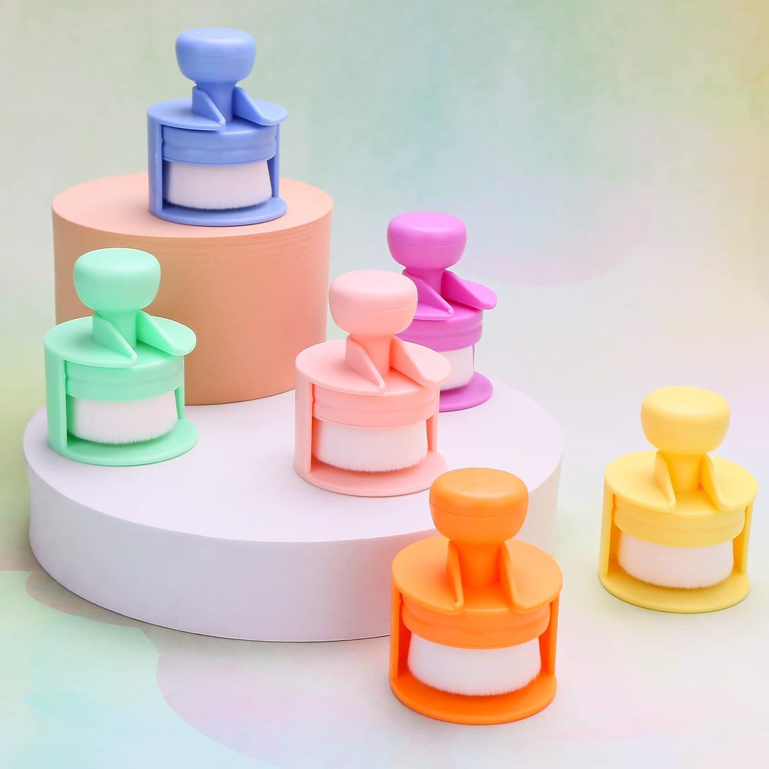 Cepillos de Mezcla de Tinta Yoseng 6 Piezas Punta Plana 3.81 cm