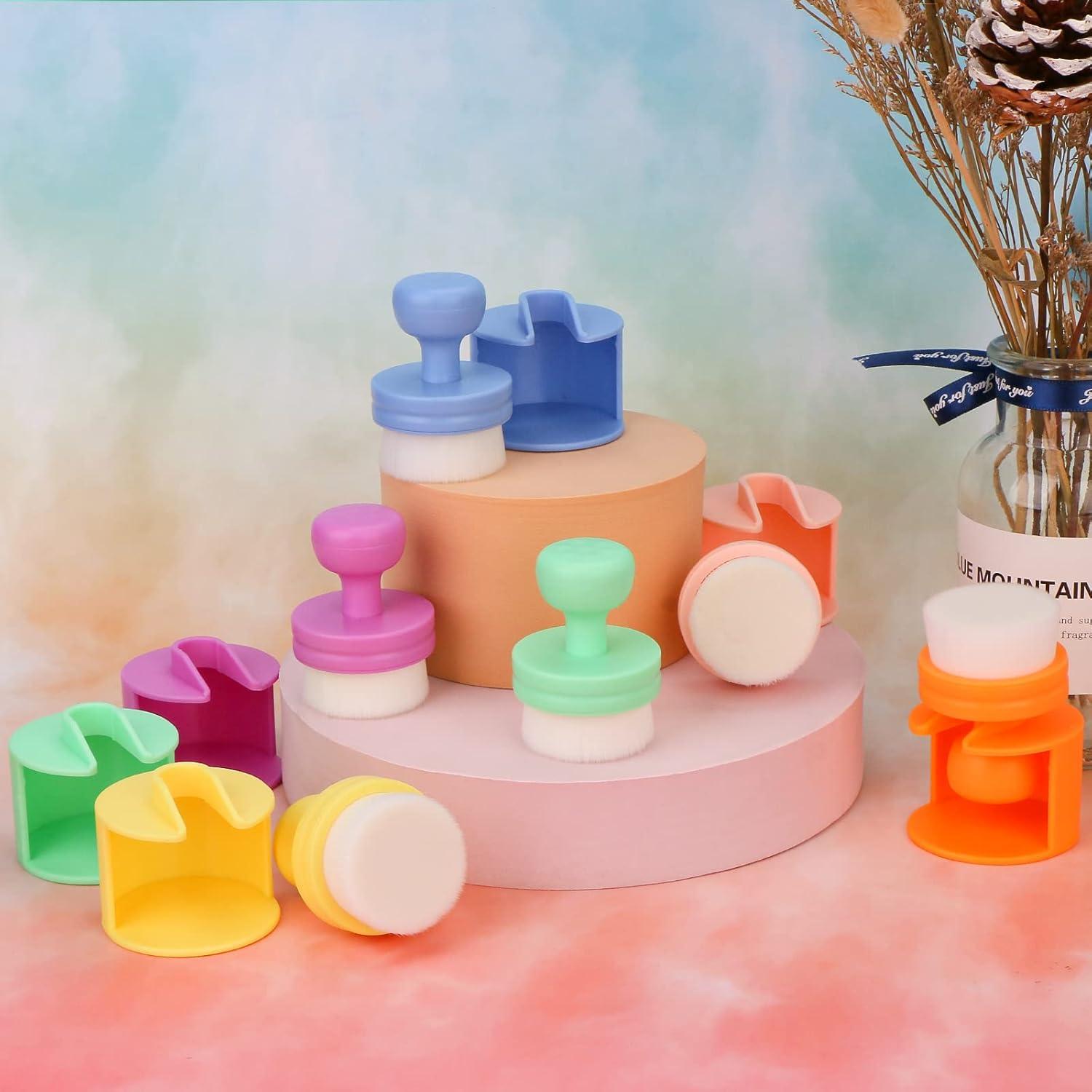 Cepillos de Mezcla de Tinta Yoseng 6 Piezas Punta Plana 3.81 cm