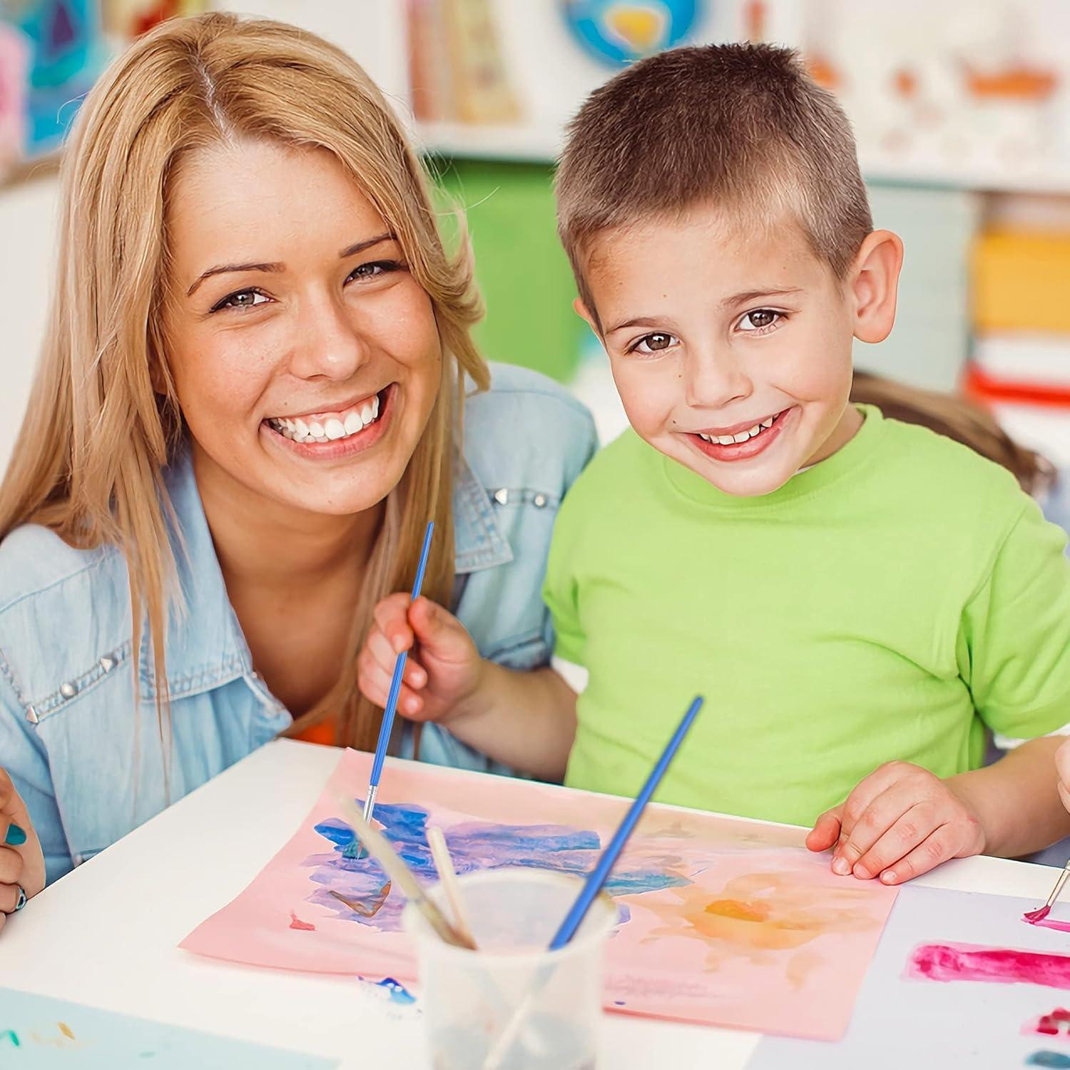 60 Pinceles Redondos DECYOOL para Pintura de Detalle