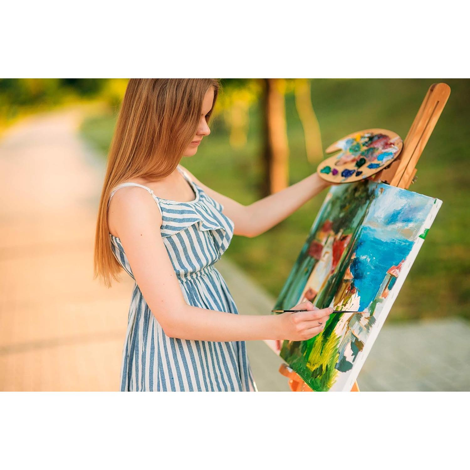 Conjunto de Pinceles de Detalle AIT Art - 5 Pinceles Sintéticos