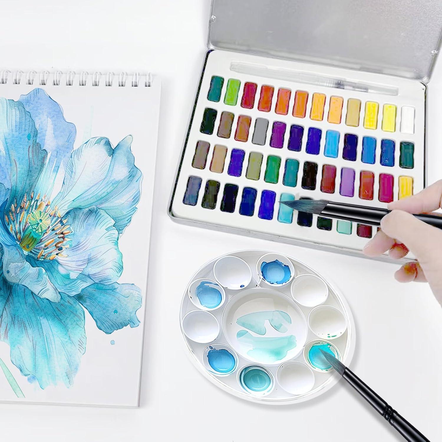 Juego de Pinceles Profesionales Falling in Art 8 Pcs Pelo Sintético